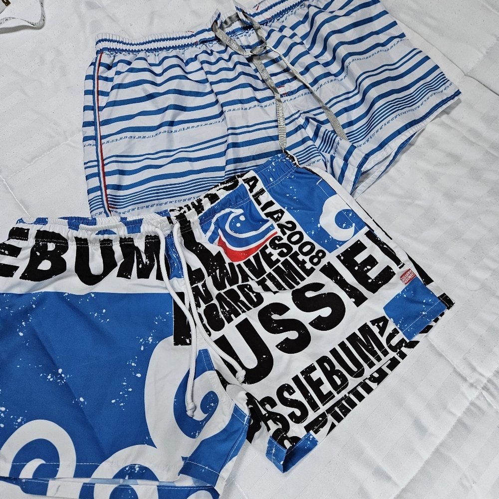 Two pairs mens swim shorts